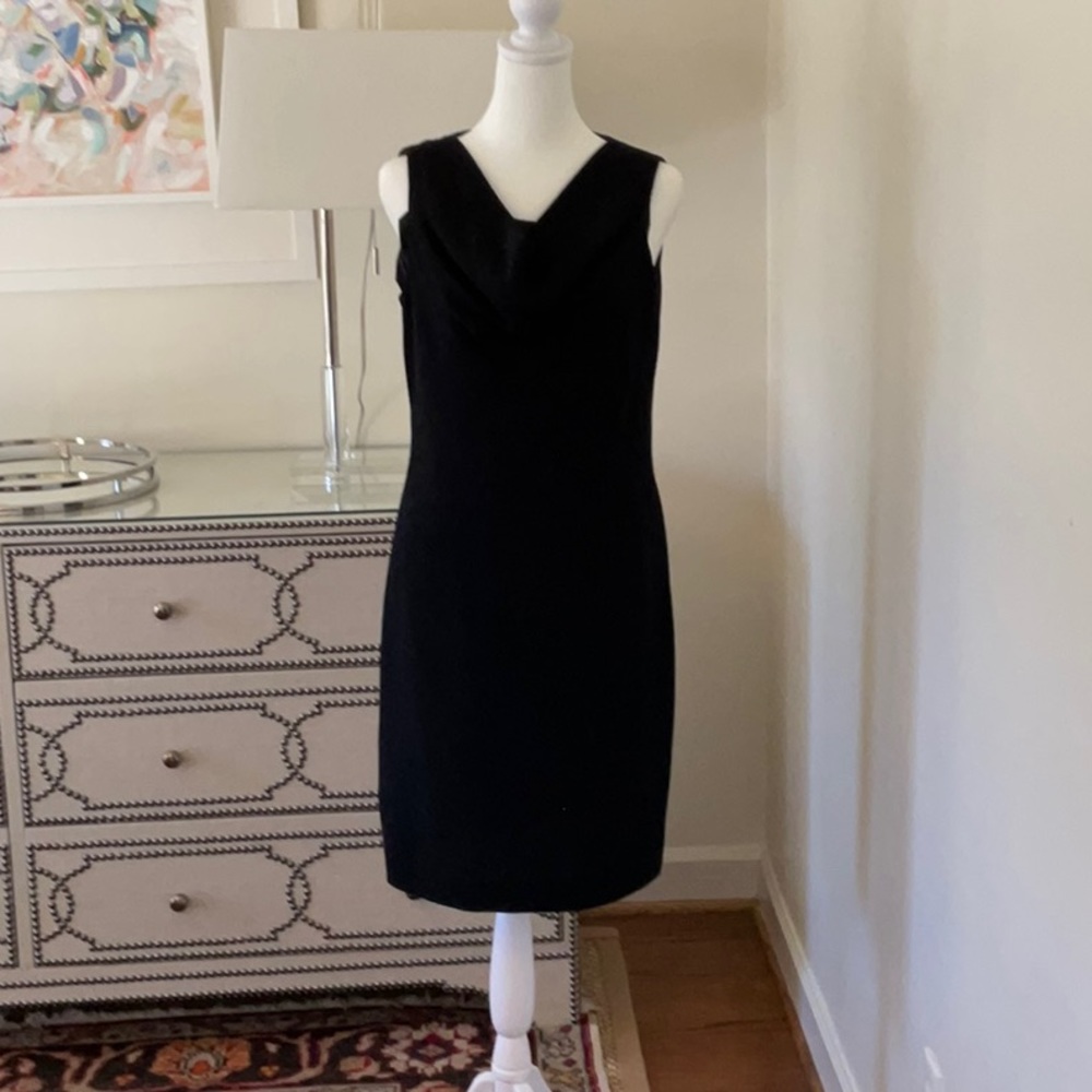 W by Worth Black Cowl neck dress